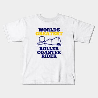 worlds greatest roller coaster rider Kids T-Shirt